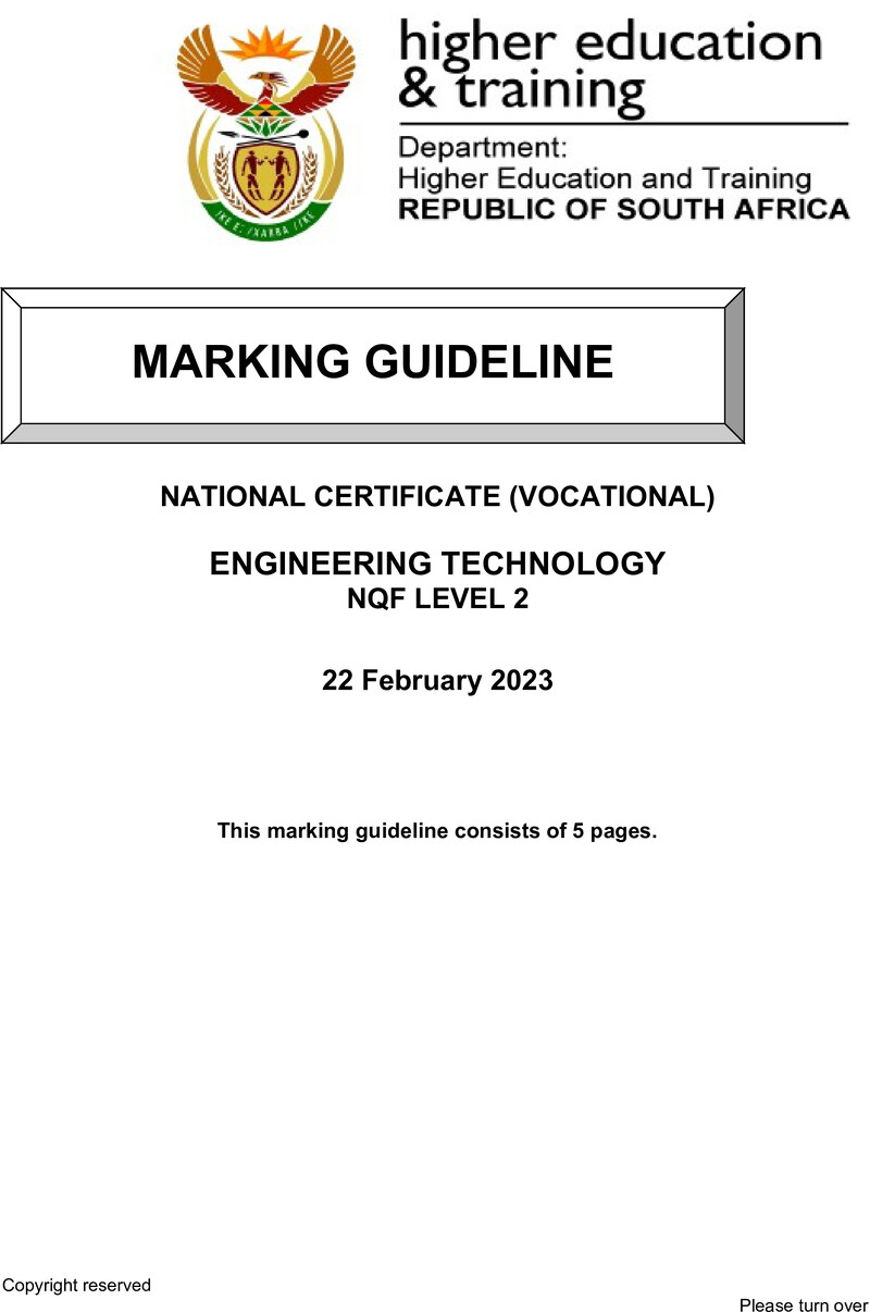 Engineering Technology L2 Memo Supp Feb 2023