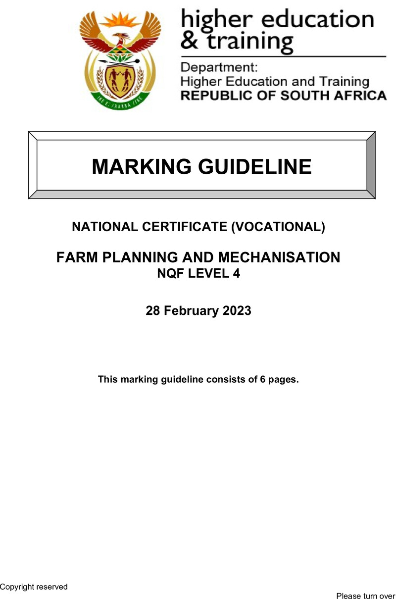 Nc1240 Farm Planning And Mechanisation L4 Memo Supp Feb 2023 Signed Off