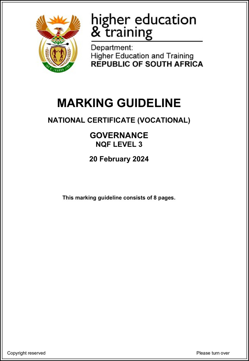 Governance L3 Supp MEMO Feb 2022 Not 2024 preview