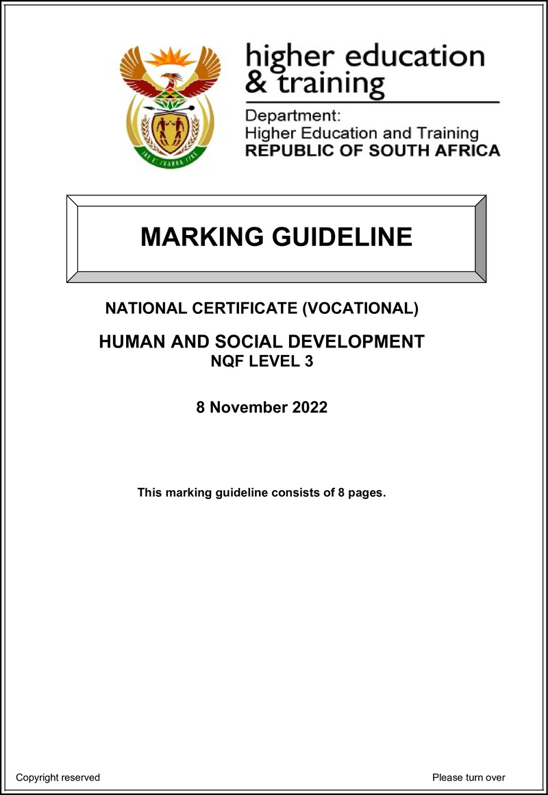 Nc1490 Human And Social Development L3 Memo Nov 2022