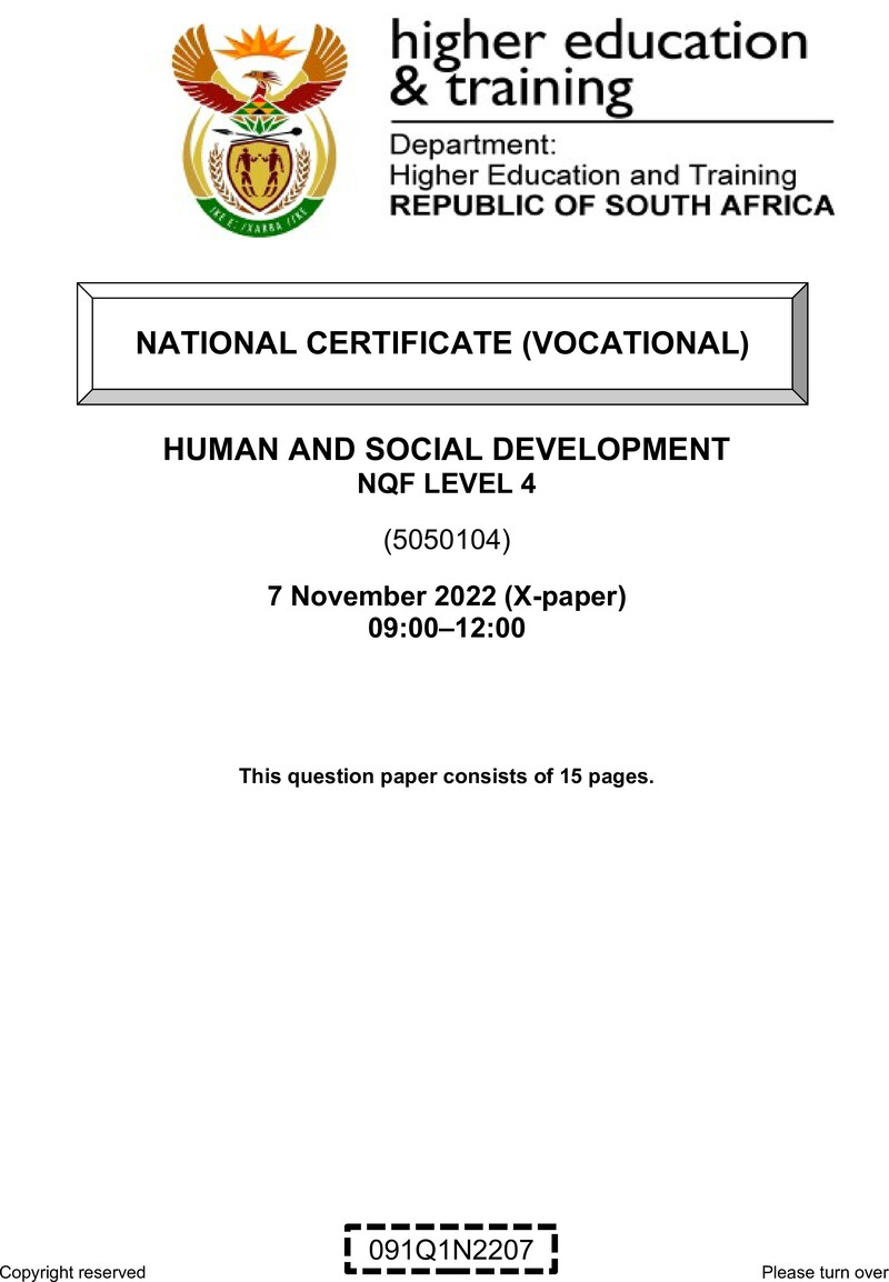 Nc1500 Human And Social Development L4 QP Nov 2022 Signed Off