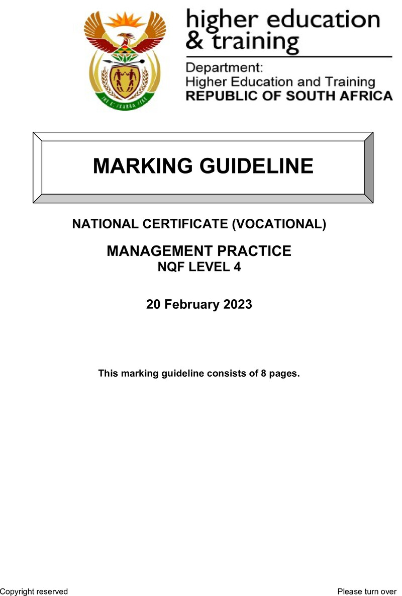 Nc1800 Management Practice L4 Memo Feb 2023 Signed Off