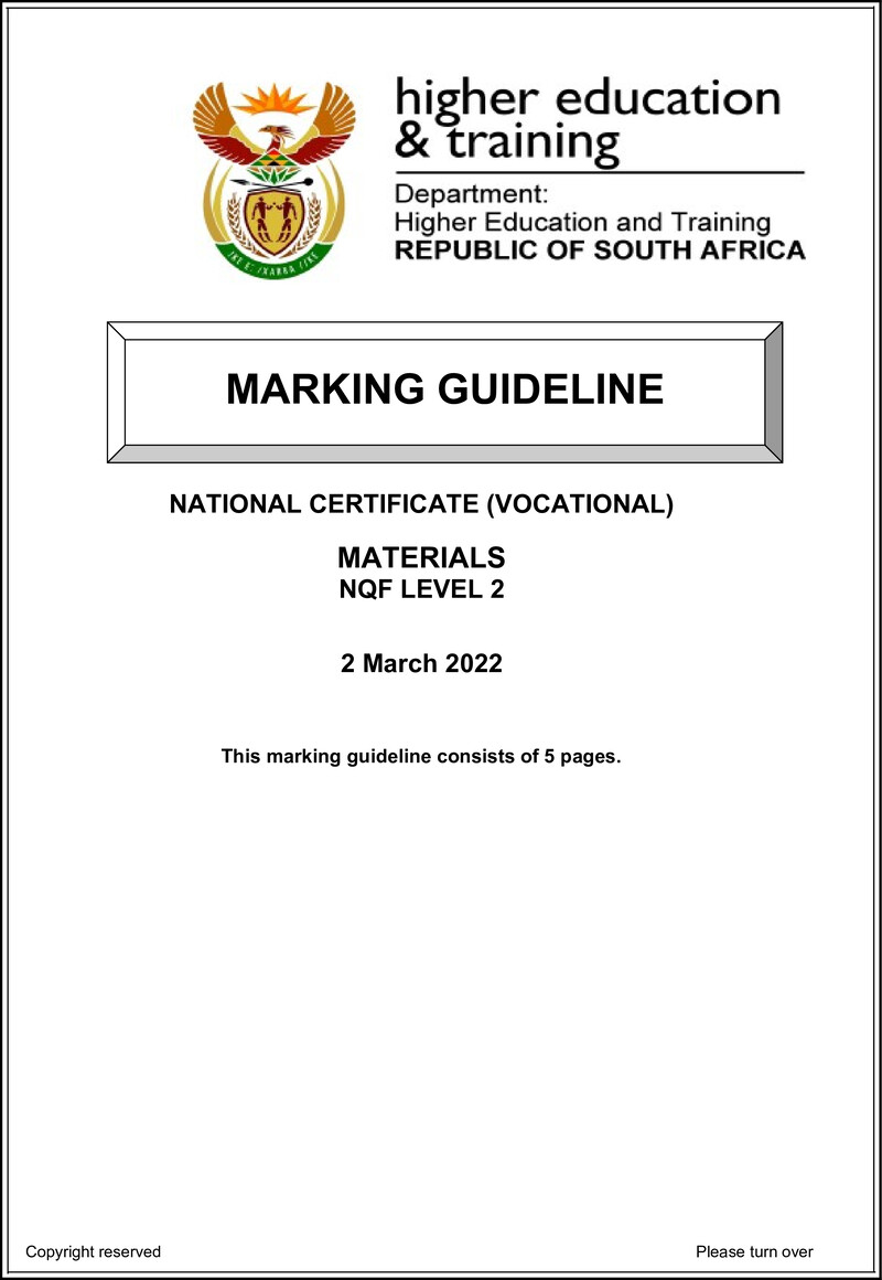 Materials L2 Supp Memo Feb 2022 Ed