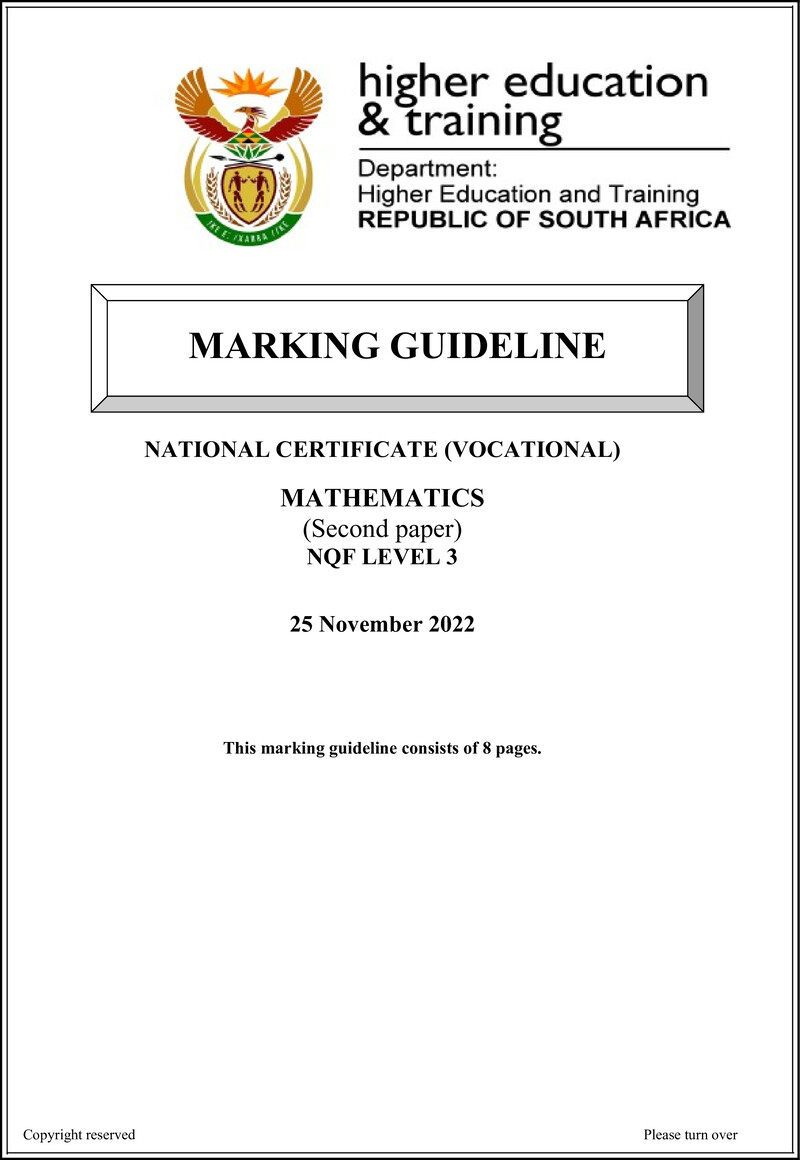 Mathematics L3 P2 Nov 2022 MG preview
