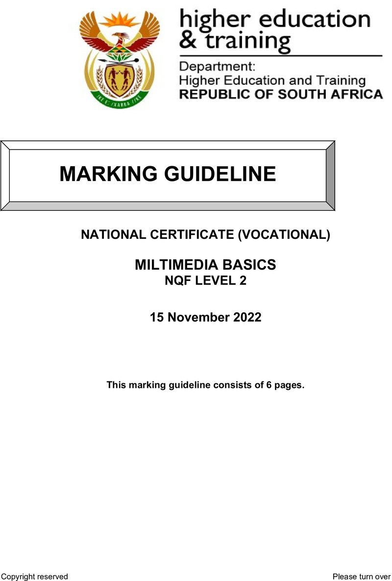 Nc2120 Multimedia Basics L2 Nov Memo 2022