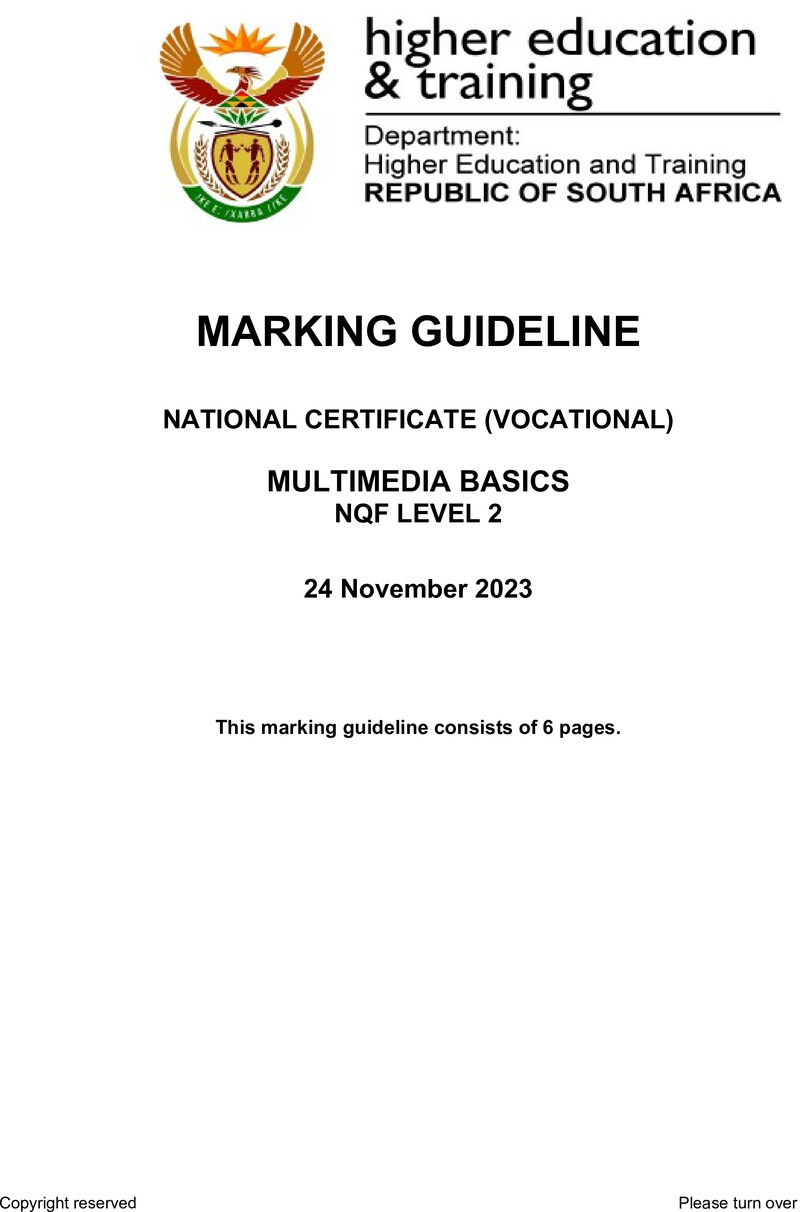 Nc2120 Multimedia Basics L2 Nov Memo 2023