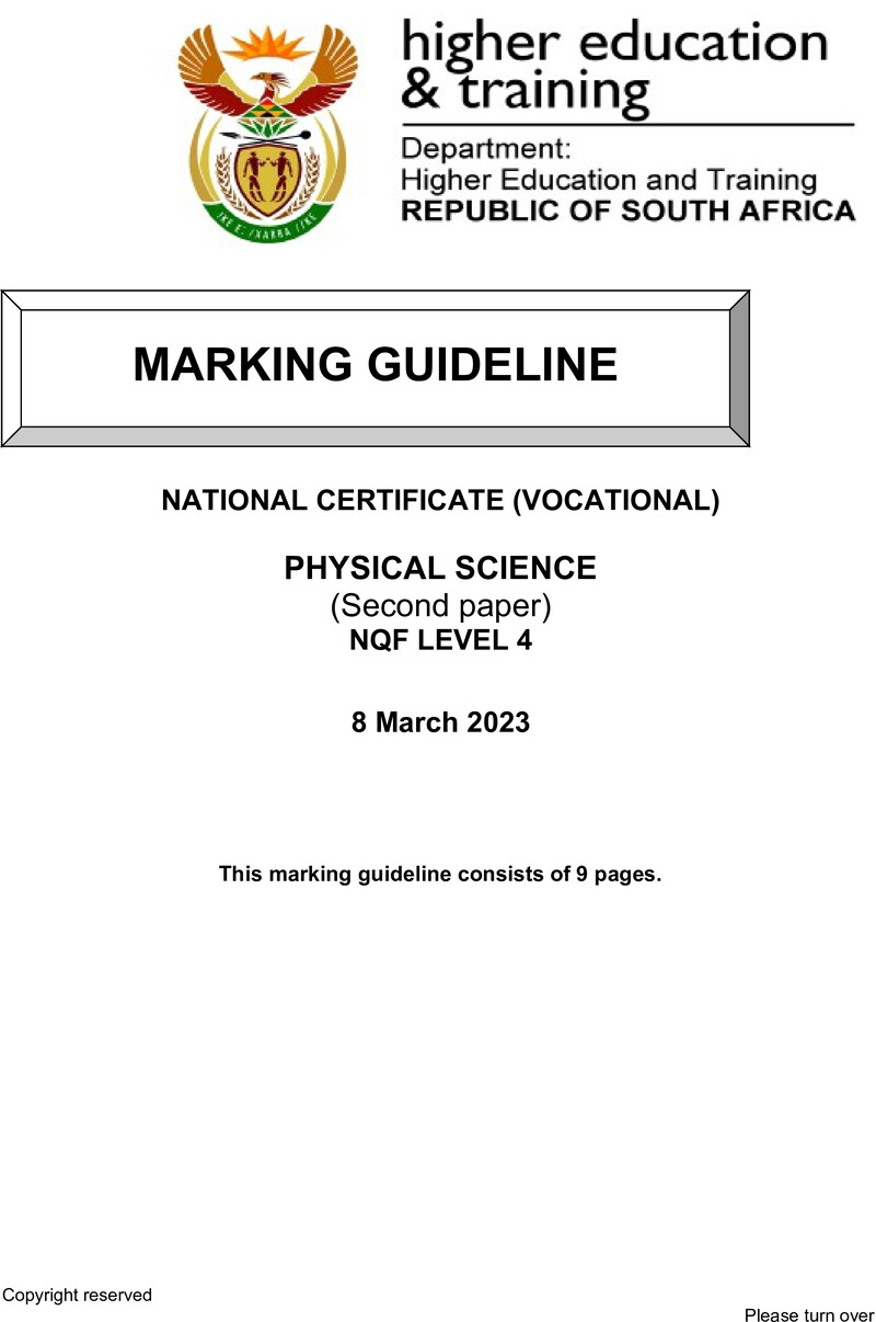 Nc2330 Physical Science L4 P2 Memo Supp Feb 2023 Signed Off