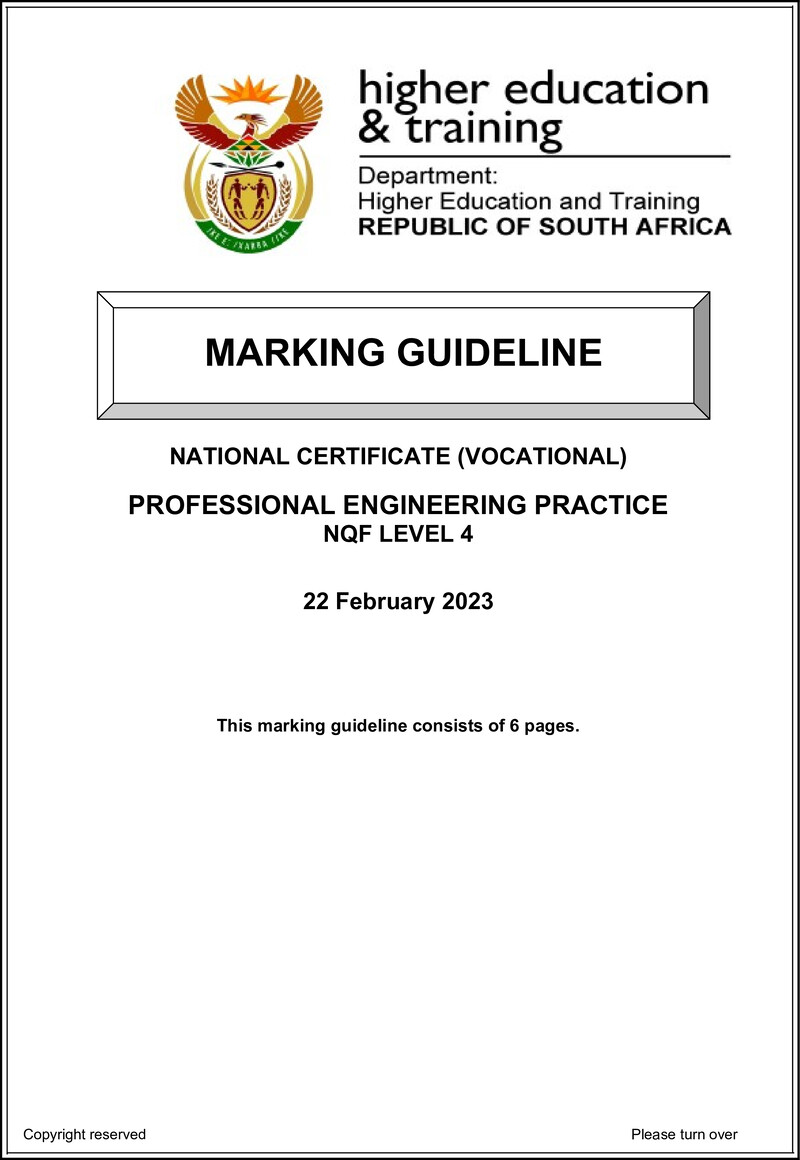 Nc2520 Professional Engineering Practice L4 Supp Memo Feb 2023 Signed Off