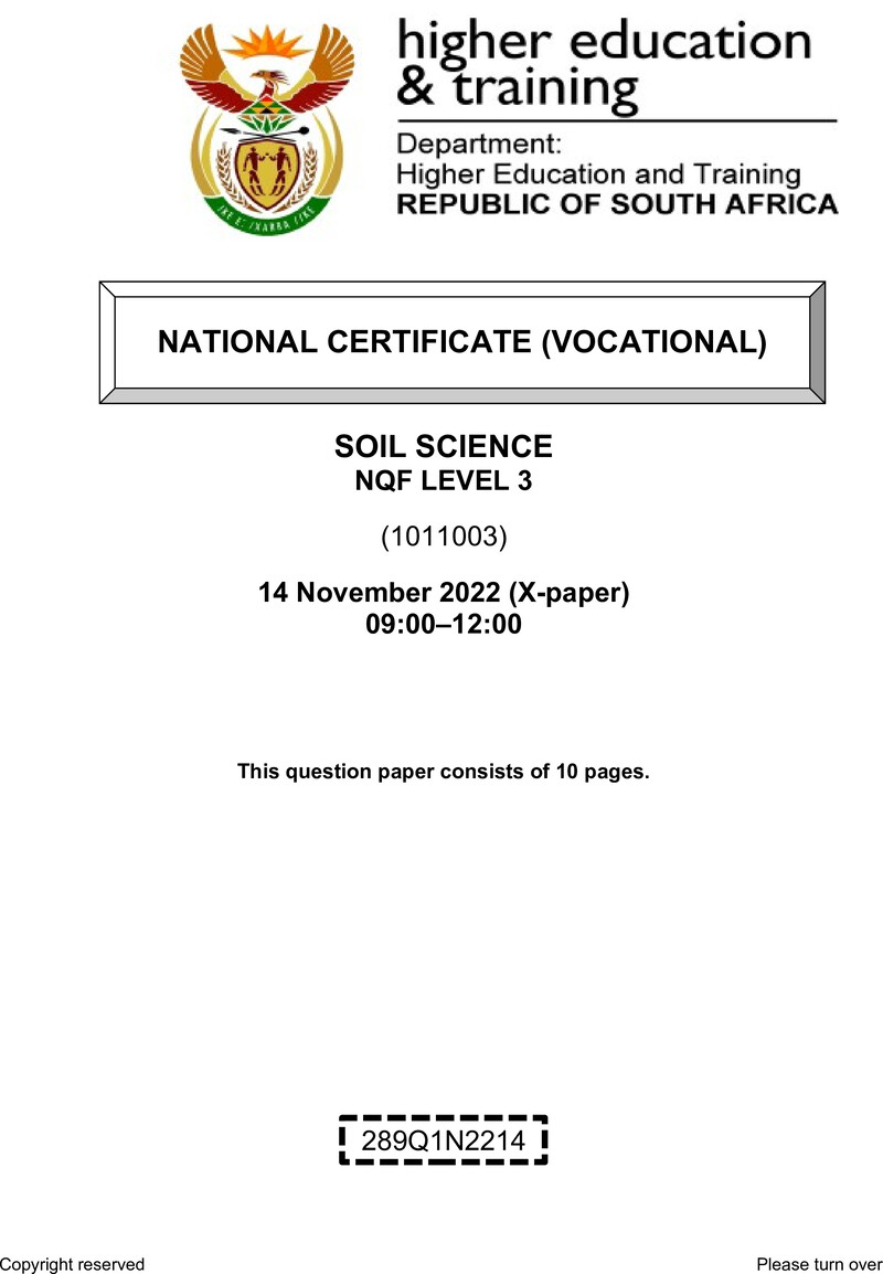 Nc2740 Soil Science L3 QP Nov 2022 Signed Off