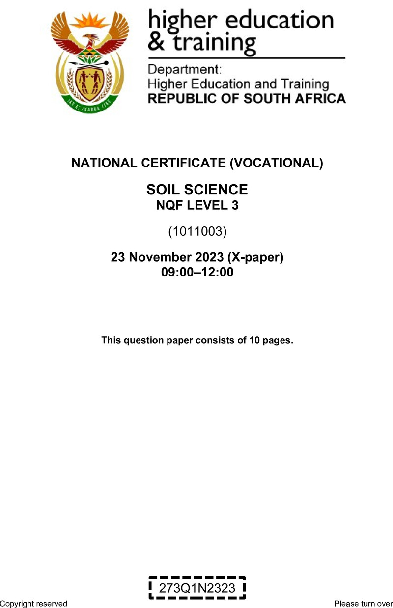 Nc2740 Soil Science L3 QP Nov 2023 Edit