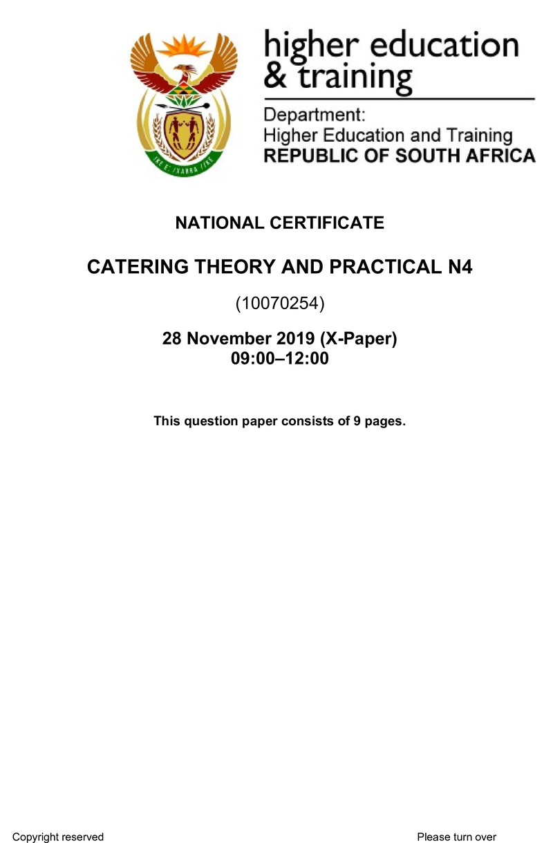 N80 Catering Theory And Practical N4 QP Nov 2019 preview