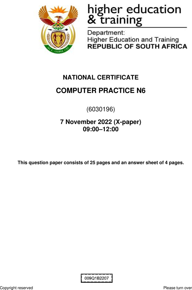 Computer Practice N6 QP Nov 2022