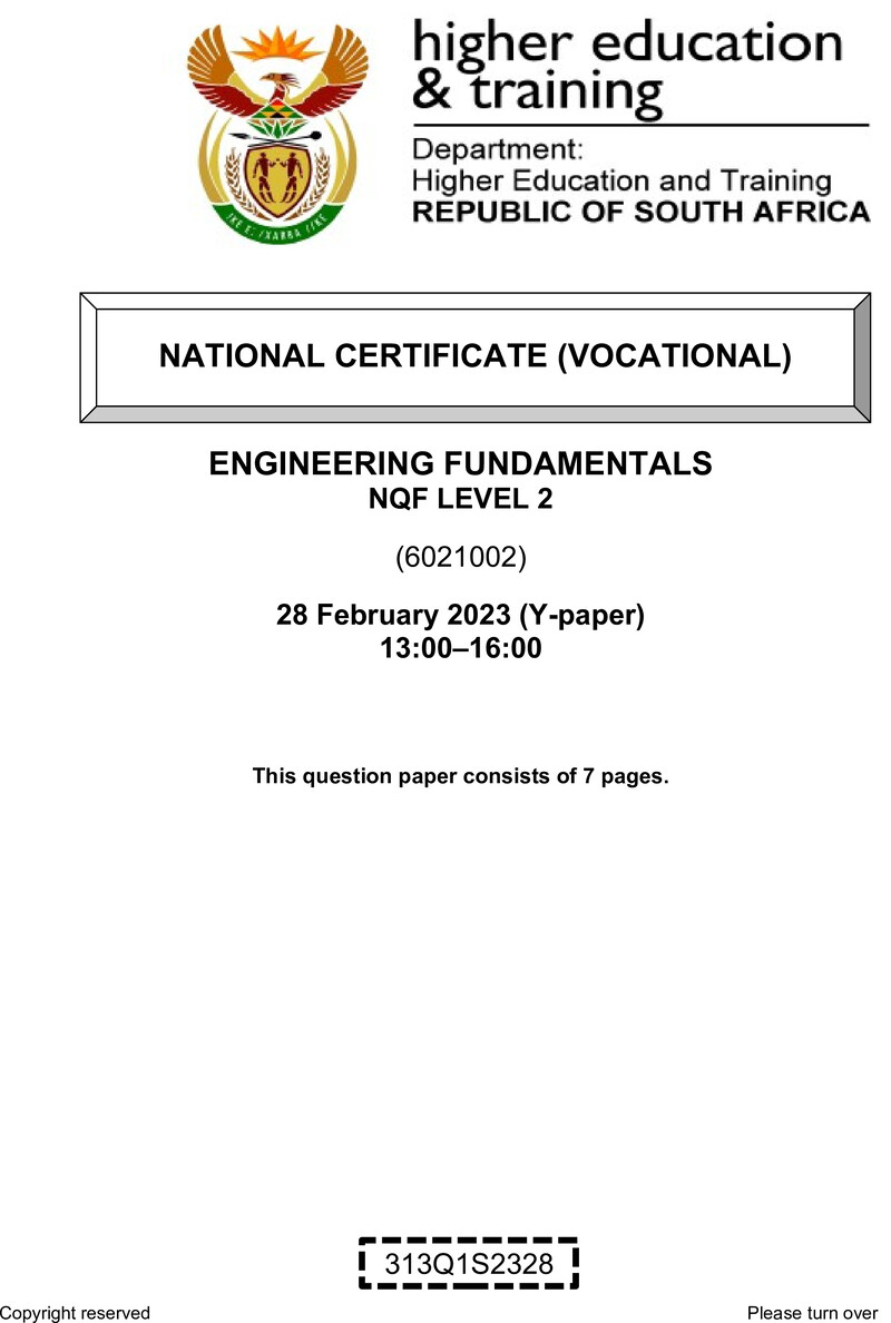 Engineering Fundamentals L2 QP Supp Feb 2023 Kapp