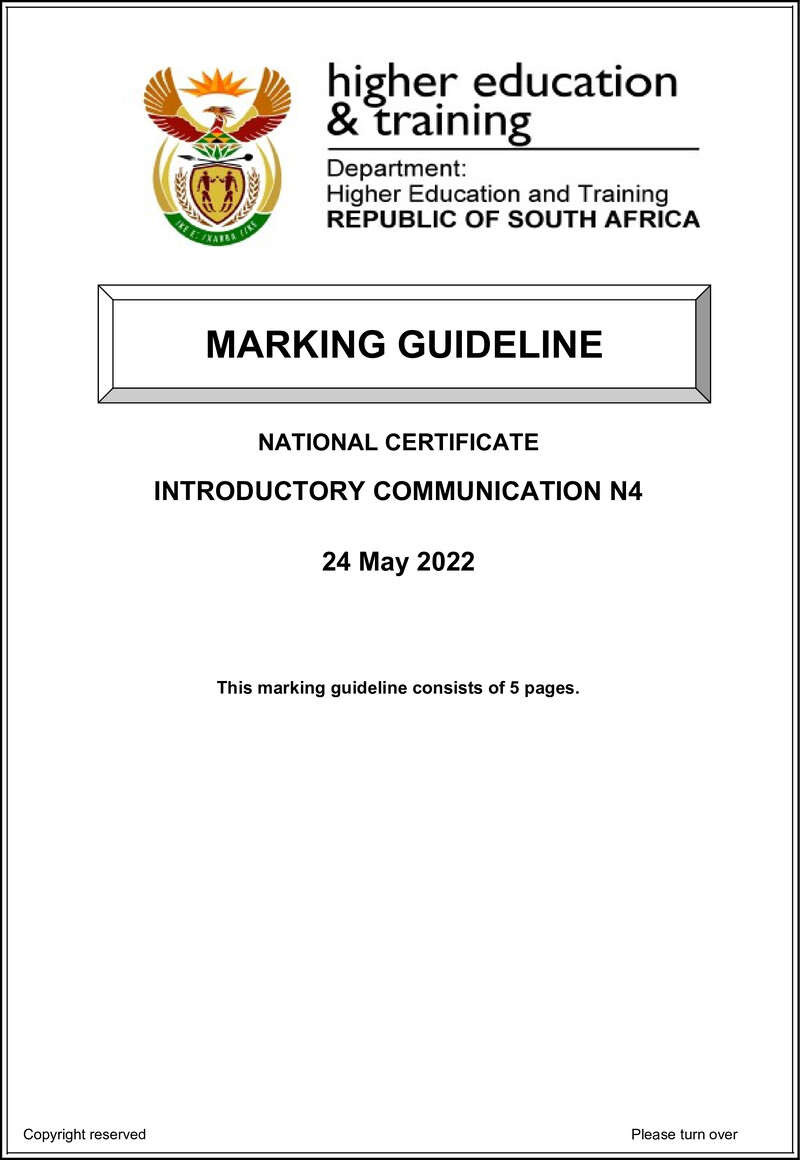 N770 Introductory Communication N4 June Mg 2022B