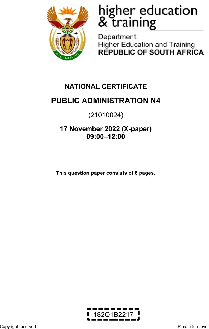 Public Administration N4 QP Nov 2022 002