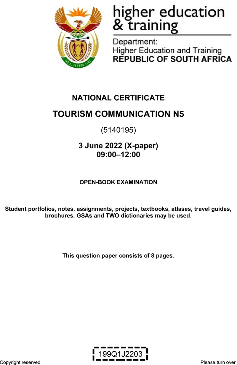 Communication N5 QP Jun 2022 Van Zyl S preview