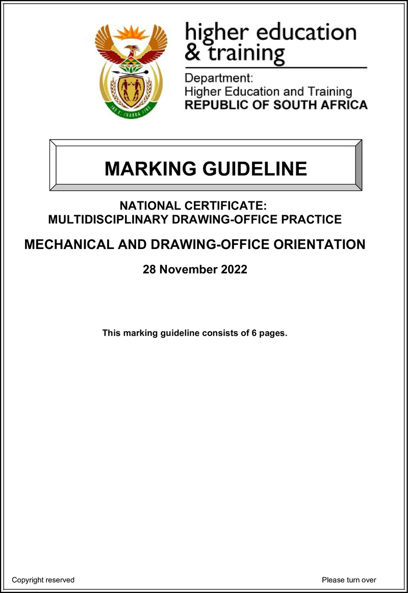 T1050 Mechanical And Drawing Office Orientation Memo Nov 2022
