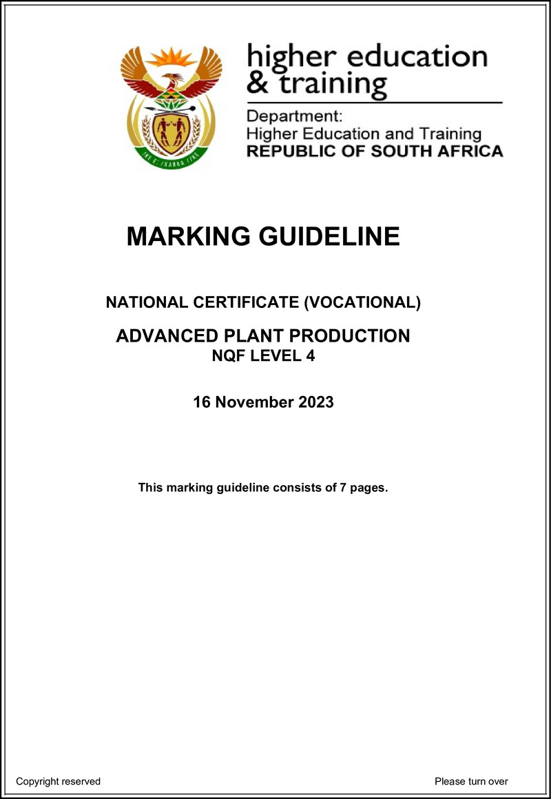 Nc10 Advanced Plant Production L4 Memo Nov 2023 Signed Off