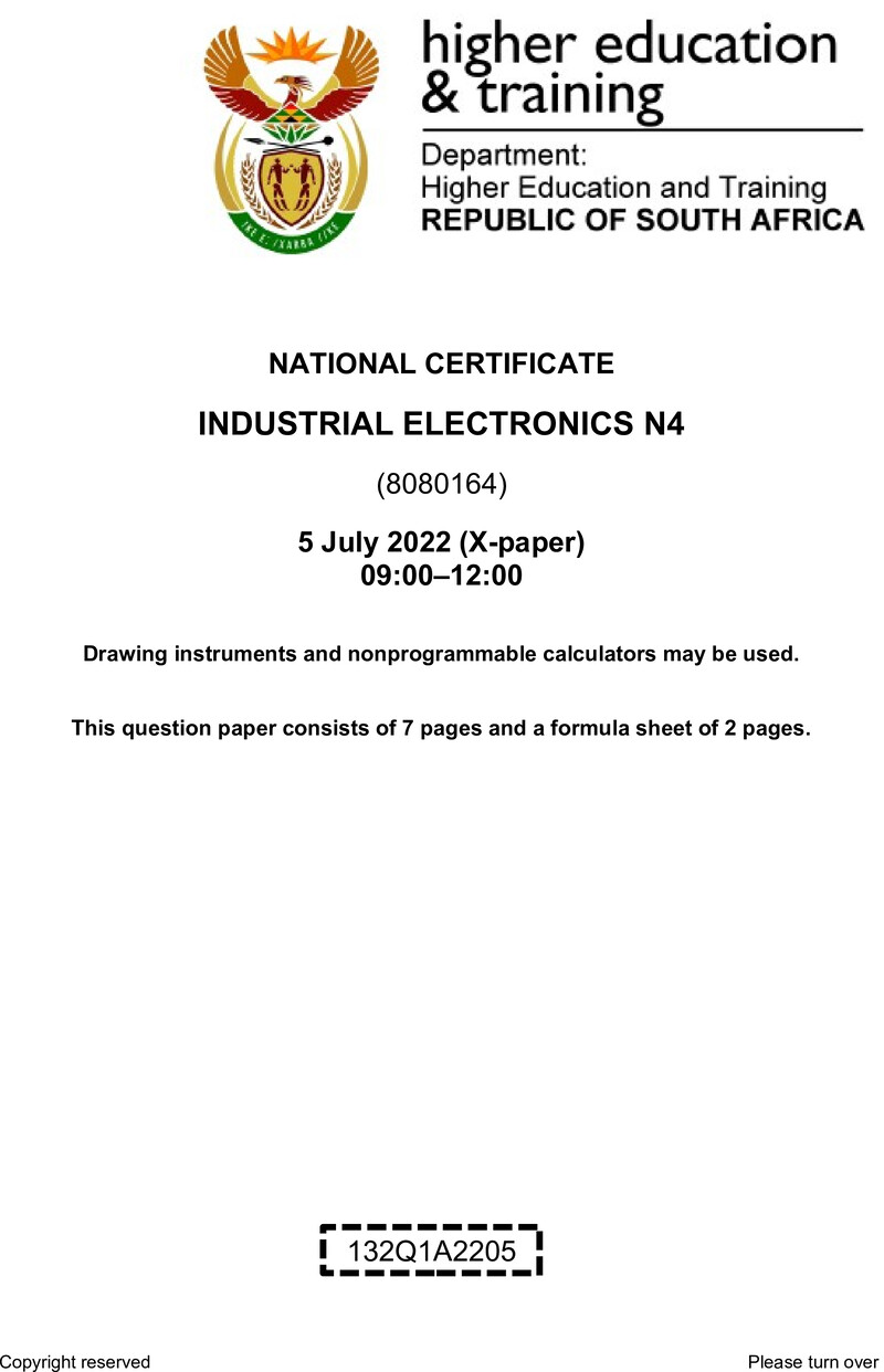 Electronics N4 QP Aug 2022 preview