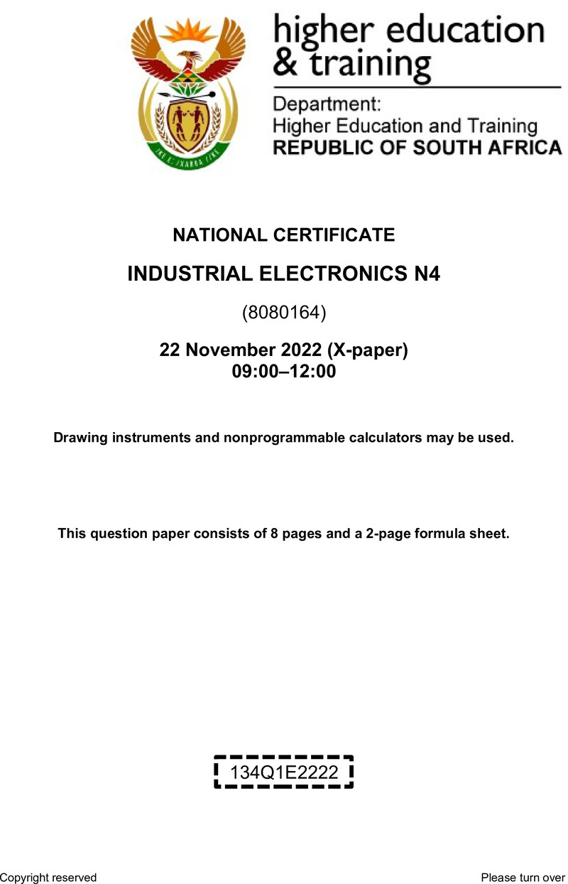 Electronics N4 QP Nov 2022 preview