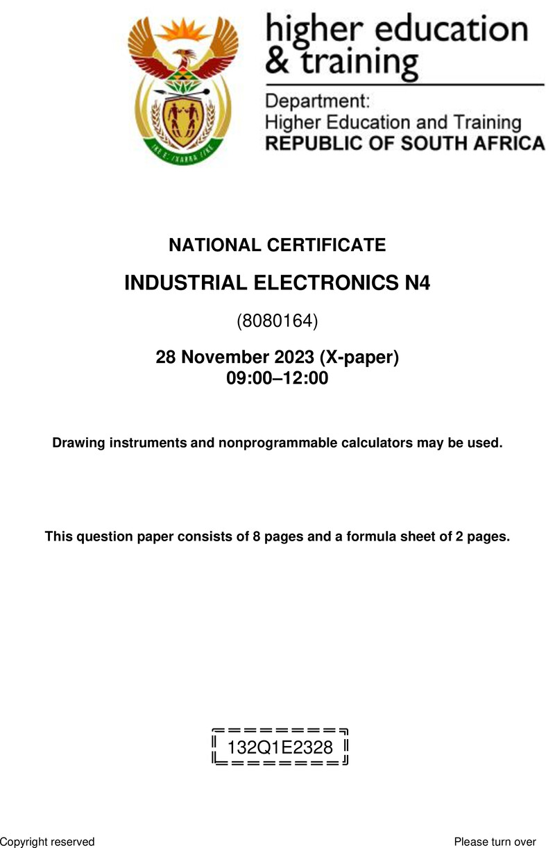 T780 Industrial Electronics N4 Nov QP 2023 Ed 2