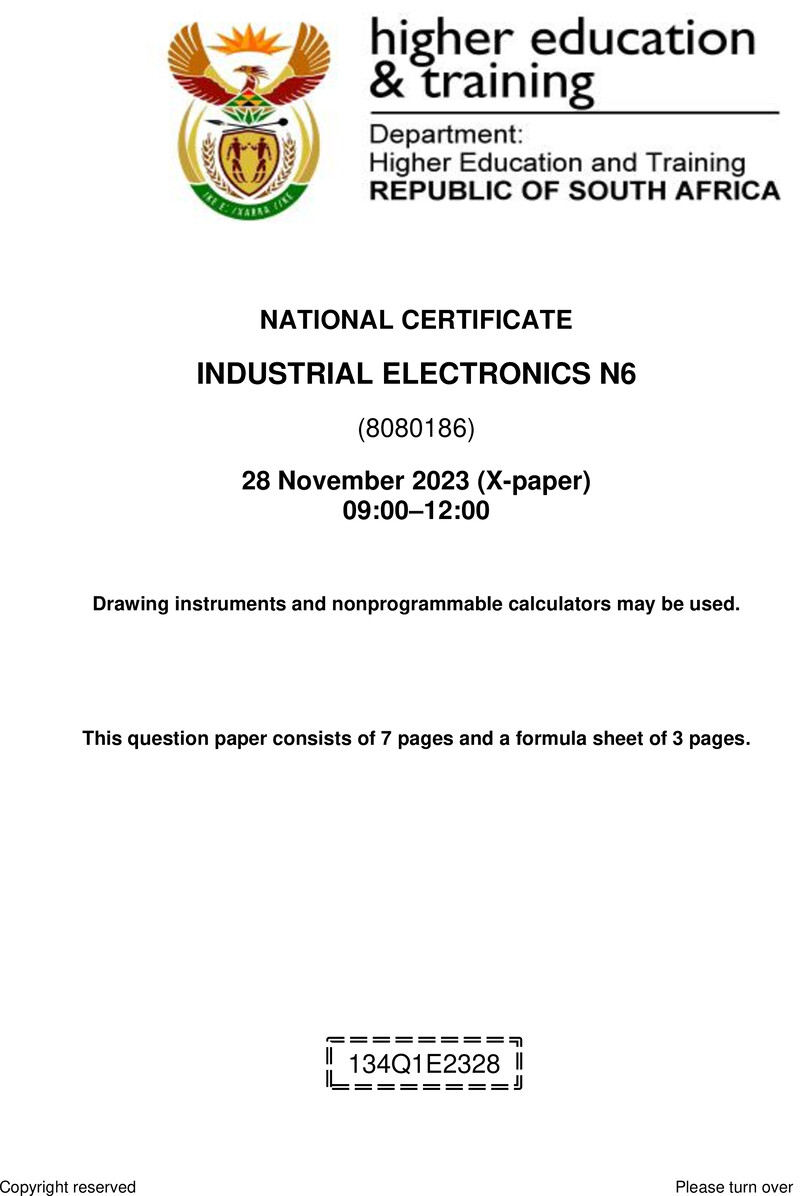 T800 Industrial Electronics N6 Nov QP 2023 Ed 2