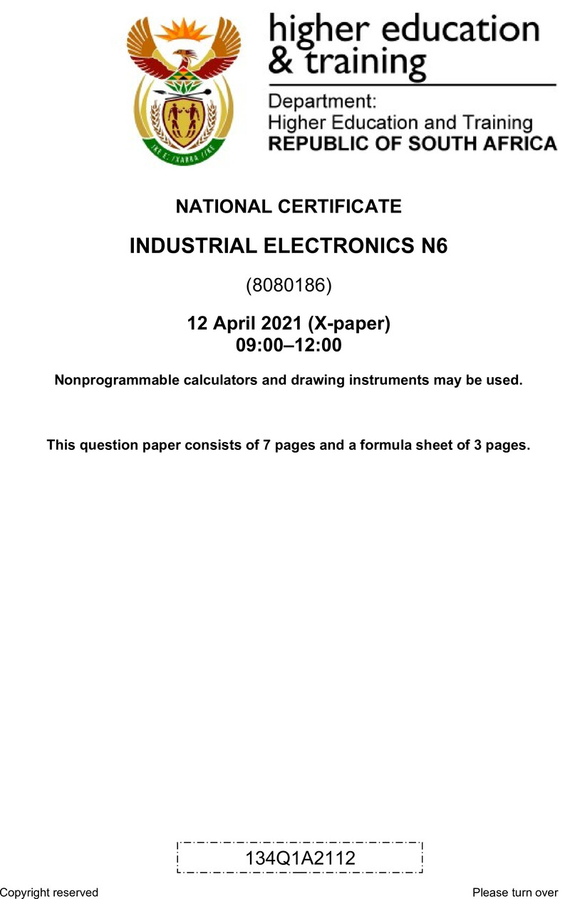 T800 Industrial Electronics N6 QP Apr 2021