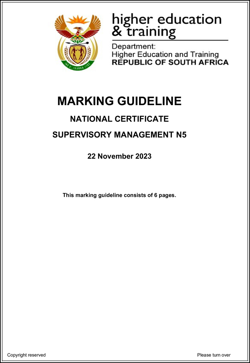 T1700 Supervisory Management N5 Nov Memo 2023