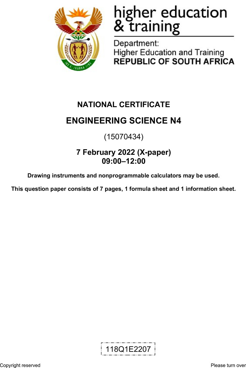 T650 Engineering Science N4 QP April 2022