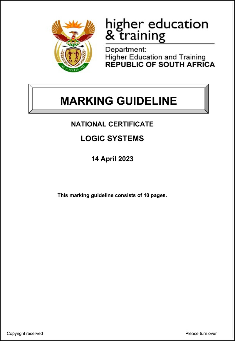 T940 Logic Systems N4 Memo April 2023 Ed