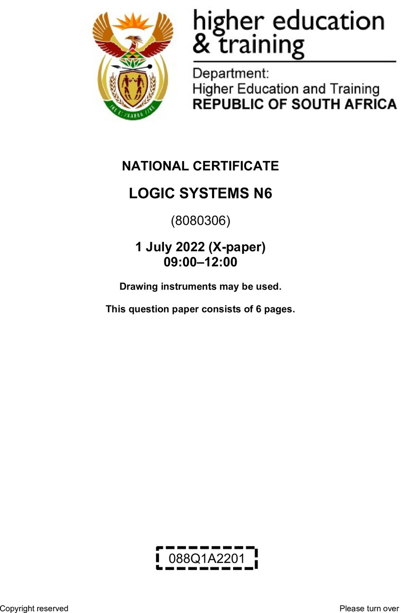 T960 Logic Systems N6 QP Aug 2022