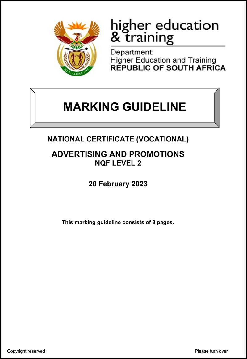 Advertising And Promotions L2 Supp Memo Feb 2023