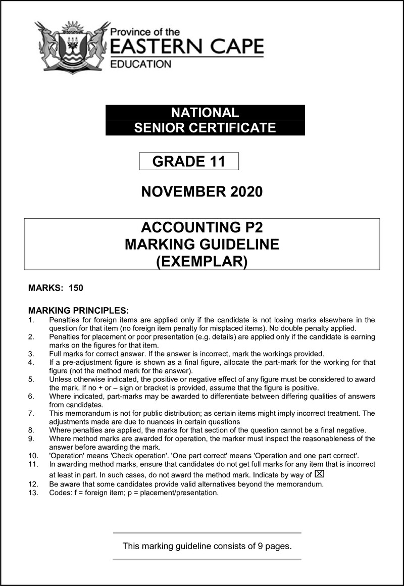 Accn P2 Memo Gr11Nov2020 Eng D