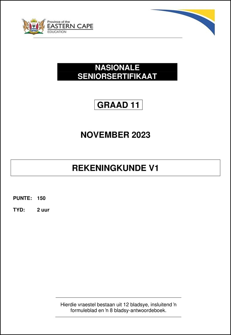 Accounting P1 Gr11 QP Nov 2023 Afr Final 1