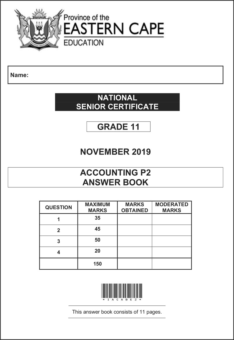 Accounting P2 Gr11 Ansbook Nov2019 Eng D