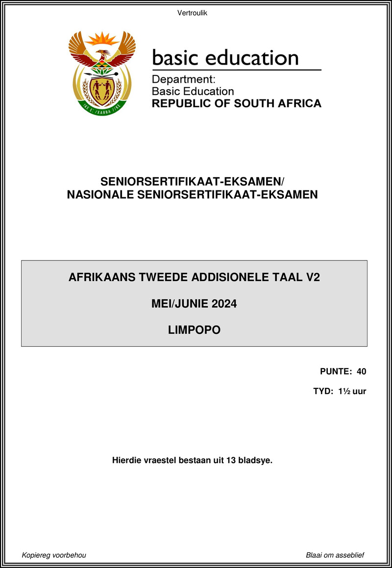 Afr Sal P2 May June 2024 Limpopo