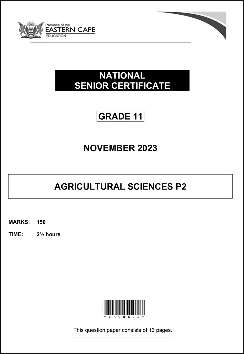 Agric Sciences P2 Gr11 Op Nov2023 Eng D