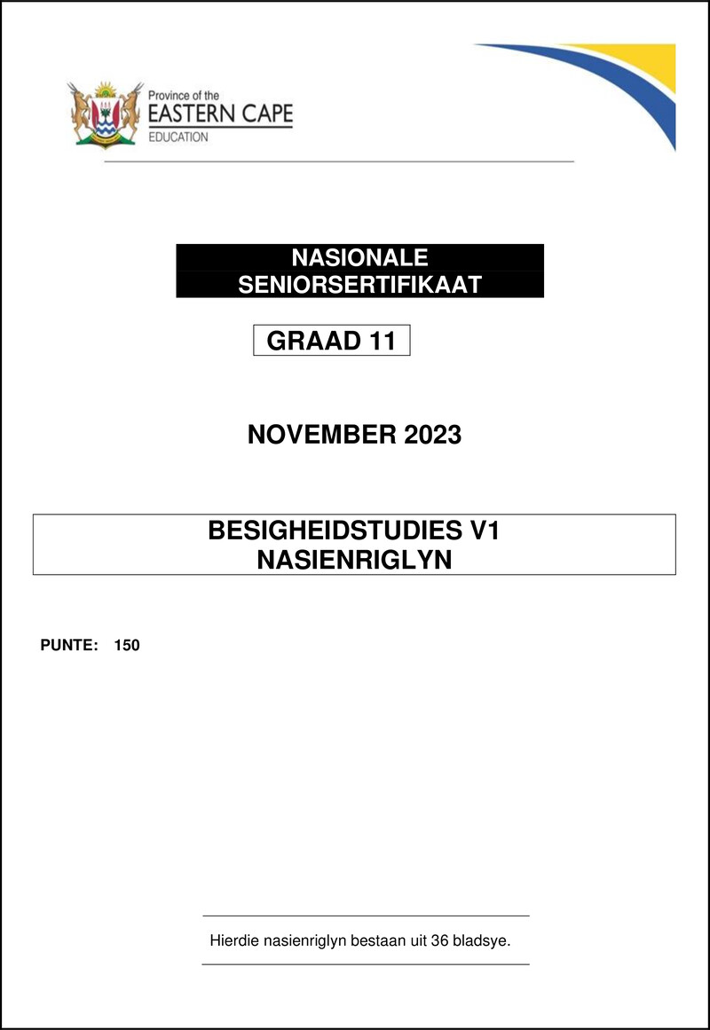 Business Studies P1 Gr11 Memo Sept2022 Afr