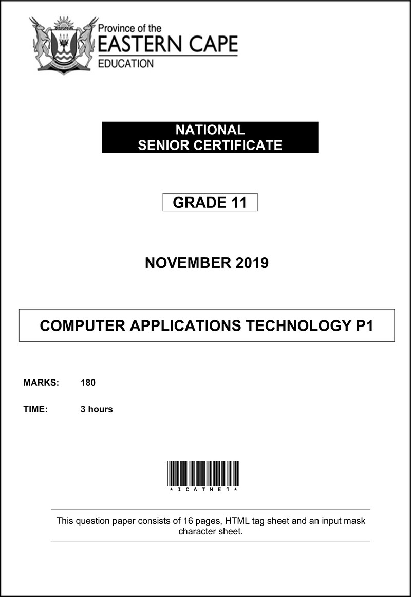 Cat P1 QP Gr11 Nov 2019 Eng D
