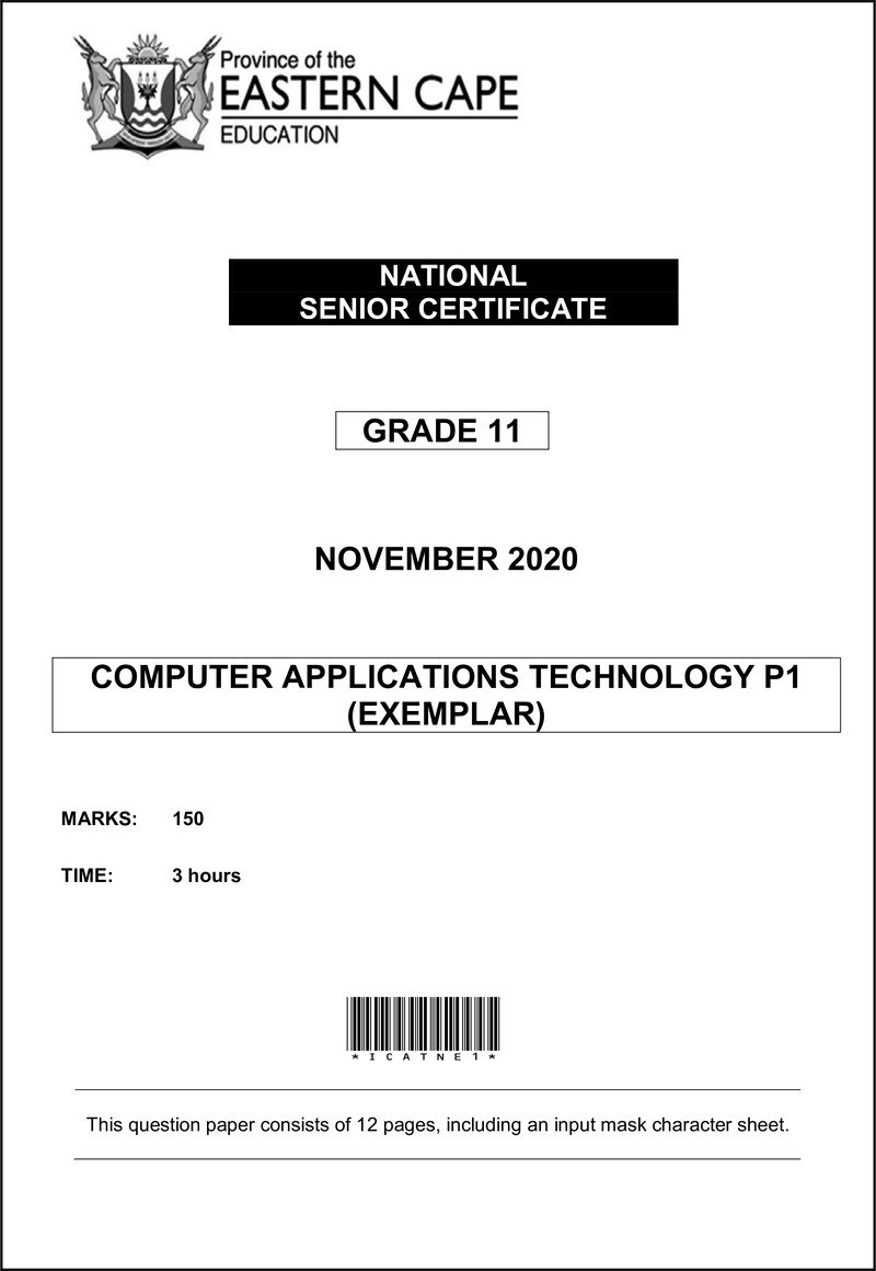 Cat P1 QP Memo Gr11 Nov 2020 Eng D