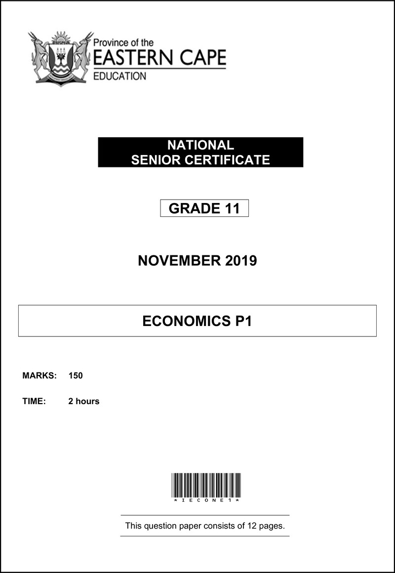 Econ P1 Gr11 QP Nov2019 Eng D