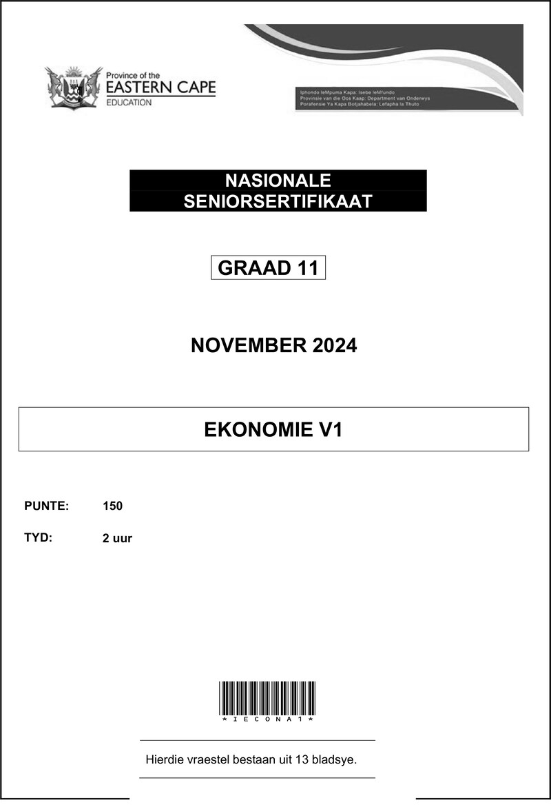 Ekonomie V1 Gr11 QP Nov 24 D