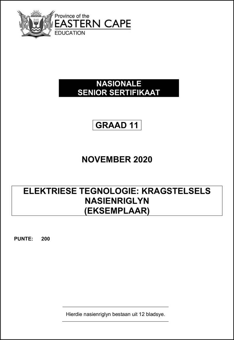 Elec Tech Gr11 Memo Nov2020 Power Afr D