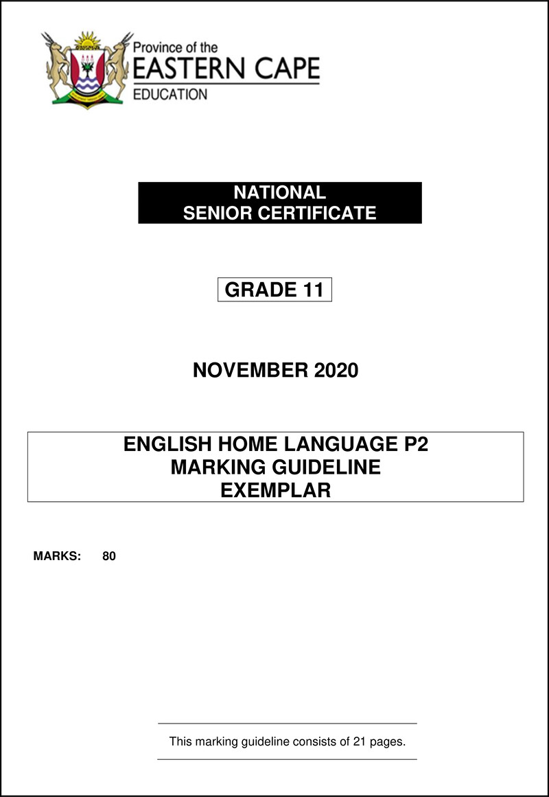 Enghl P2 Gr11 Memo Nov2020