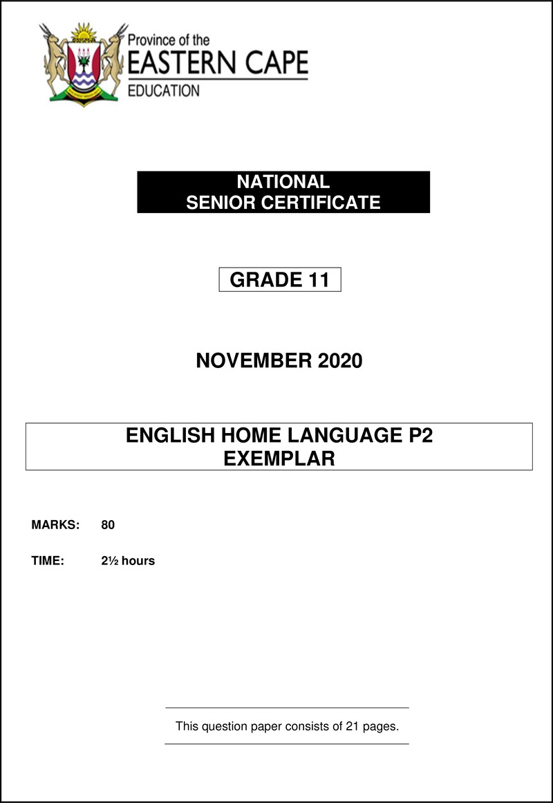 Enghl P2 Gr11 QP Nov2020