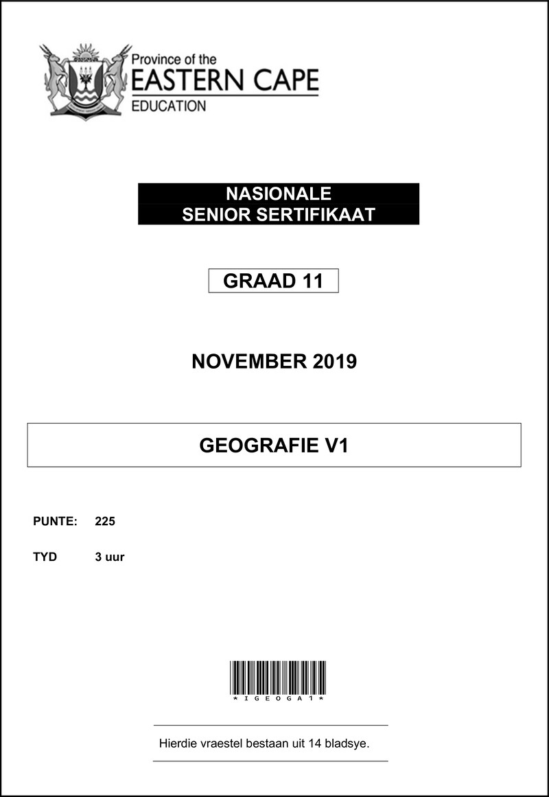 Geography P1 Gr11 QP Nov2019 Afr D