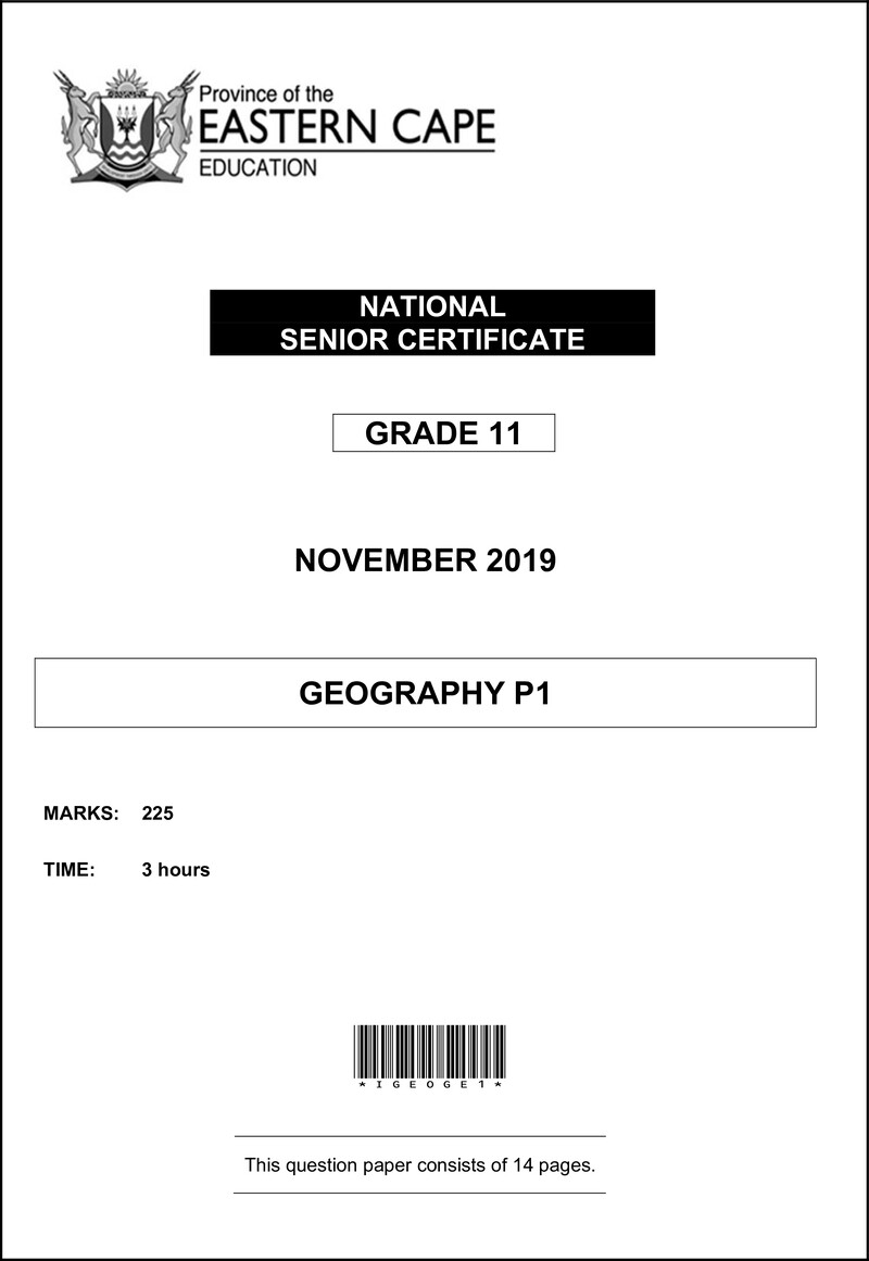 Geography P1 Gr11 QP Nov2019 Eng D