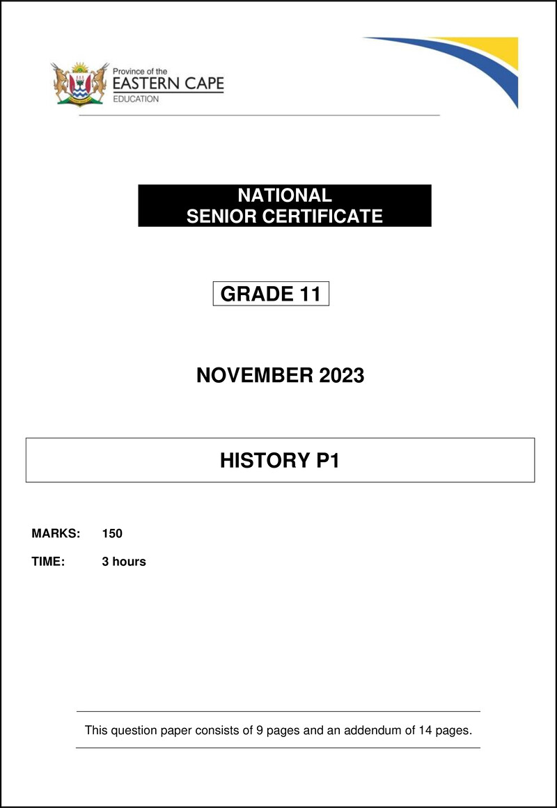 History P1 Gr11 QP Nov 2023 Eng