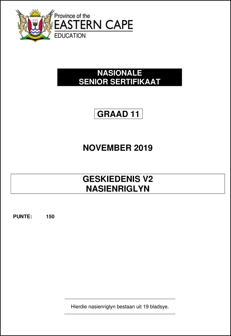 History P2 Memo Gr11 Nov Afr