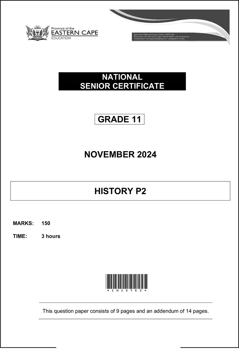 History P2 QP Gr11 Nov 2024 Eng D